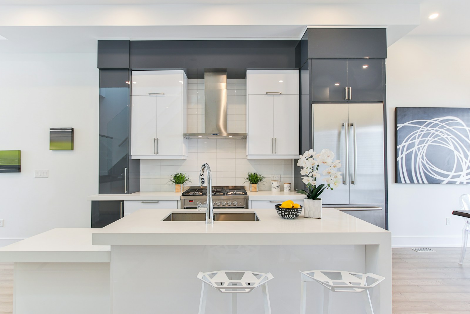 Bright contemporary living space